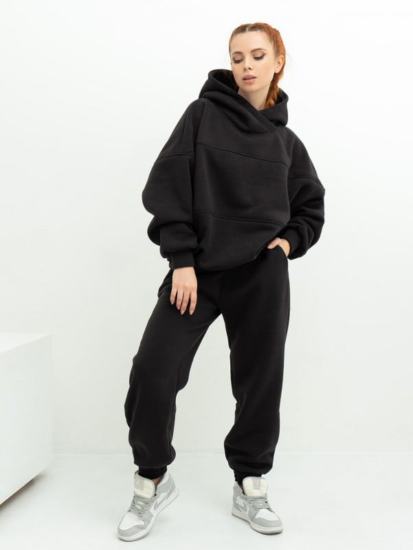 Жіночі спортивні костюми ISSA PLUS 13624  XXL чорний