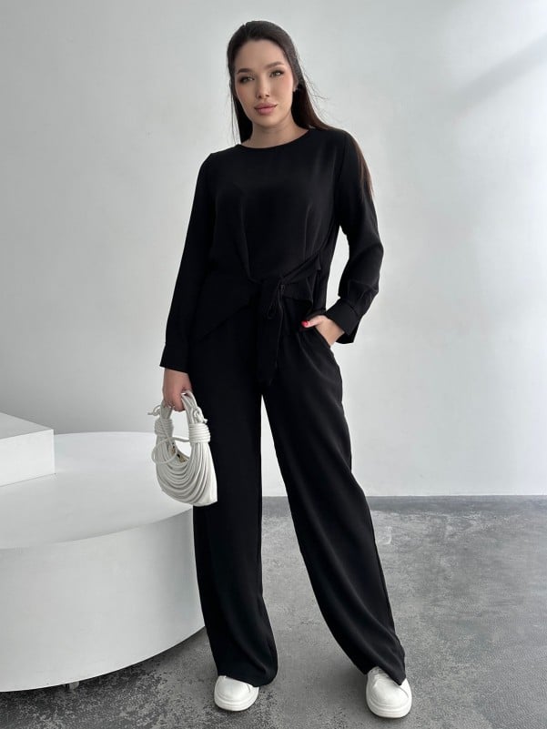 Жіночі костюми ISSA PLUS 13746  XXL чорний
