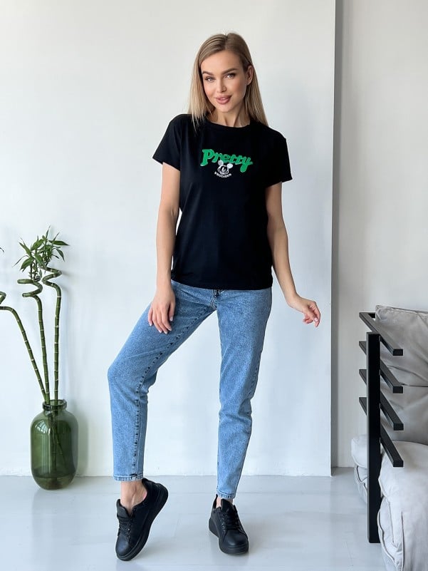 Футболки ISSA PLUS WN20-449  S чорний