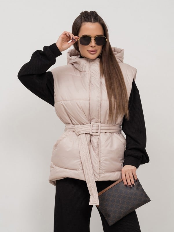 Жилетки ISSA PLUS SA-505  XL бежевий