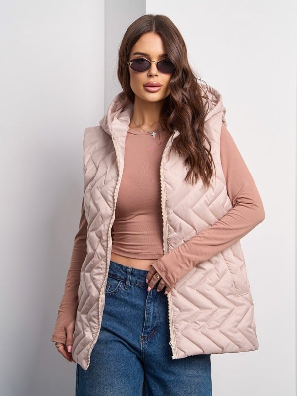 Жилетки ISSA PLUS SA-585  XXL бежевий