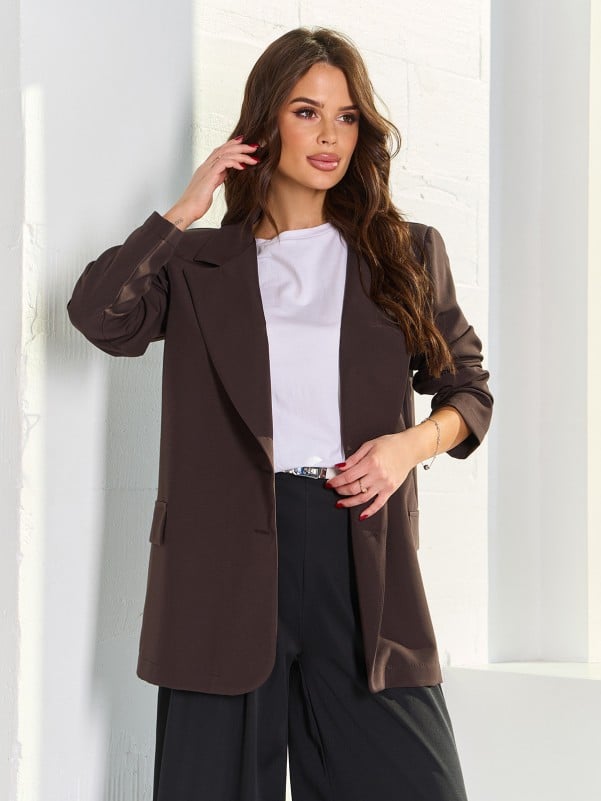 Піджаки ISSA PLUS 14179A  XXL коричневий