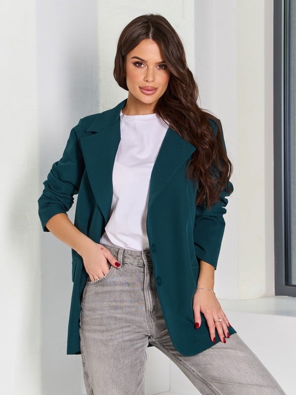 Піджаки ISSA PLUS 14179A  XXL темно-зелений