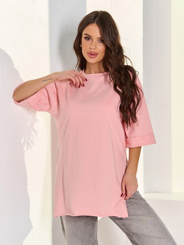 Футболки ISSA PLUS 15061  XXL рожевий