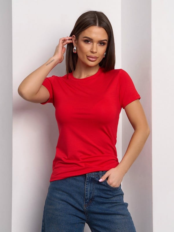 Футболки ISSA PLUS 13421  XXL червоний