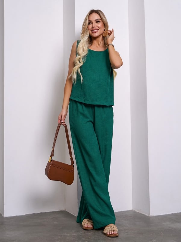 Жіночі костюми ISSA PLUS 15149  XXL зелений