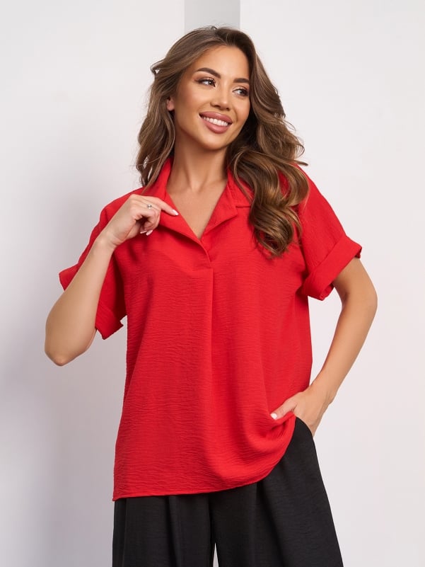 Блузи ISSA PLUS 15278  XXL червоний