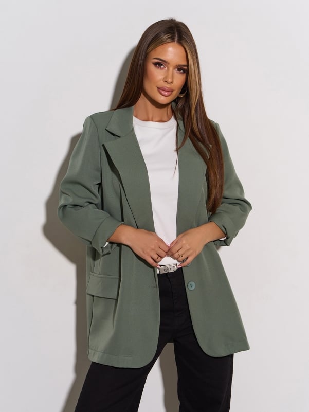 Піджаки ISSA PLUS 14179A  XXL оливковий