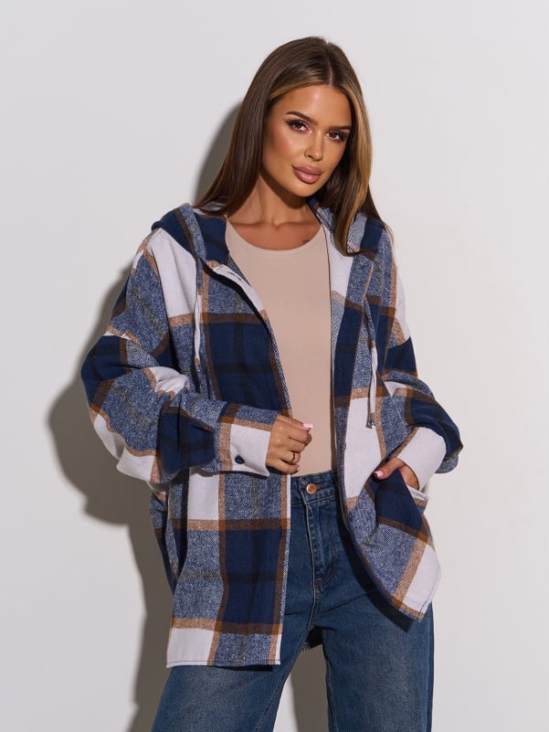 Жіночі сорочки ISSA PLUS 15289A  XXL синій