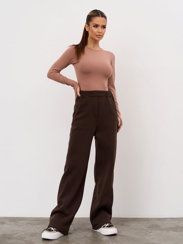 Жіночі спортивні штани ISSA PLUS 15348A  XXL темно-коричневий