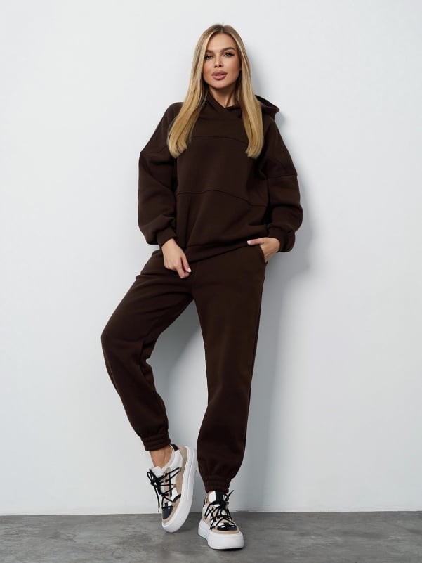 Жіночі спортивні костюми ISSA PLUS 13624A  XXL темно-коричневий
