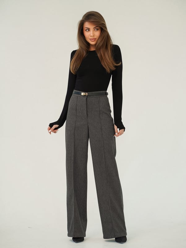 Жіночі брюки ISSA PLUS 15441  XXL сірий