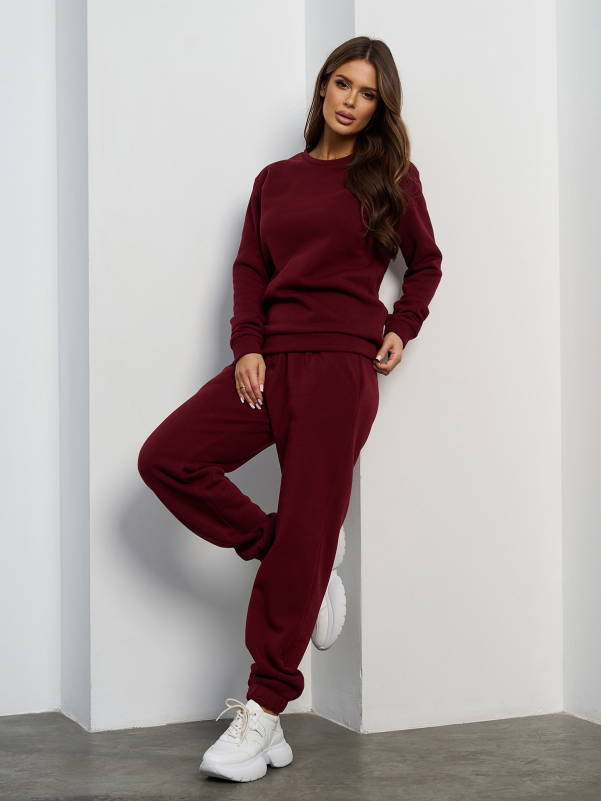 Жіночі спортивні костюми ISSA PLUS 15456  XXL бордовий