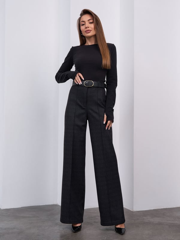 Жіночі брюки ISSA PLUS 15467  XXL мультиколор
