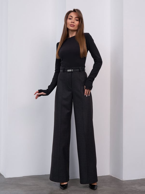 Жіночі брюки ISSA PLUS 15468  XXL мультиколор