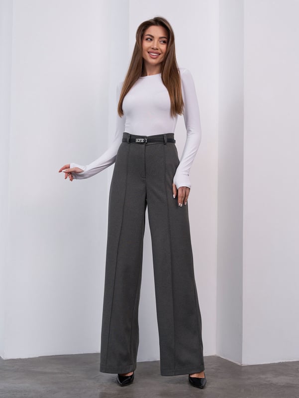 Жіночі брюки ISSA PLUS 15469  XXL хакі