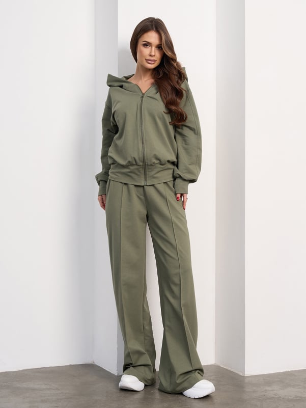 Жіночі спортивні костюми ISSA PLUS 15039A  XXL оливковий