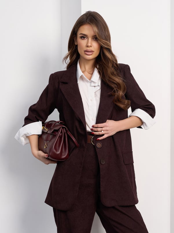 Піджаки ISSA PLUS 15475P  XL темно-коричневий