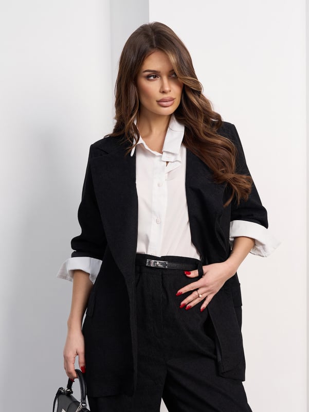Піджаки ISSA PLUS 15475P  XL чорний