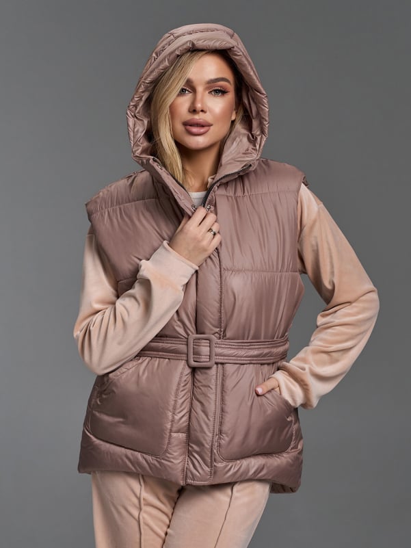 Жилетки ISSA PLUS SA-505  XL темно-бежевий