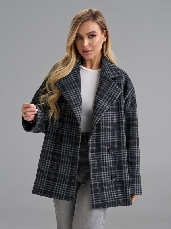 Жіночі пальта ISSA PLUS 15501  XXL мультиколор