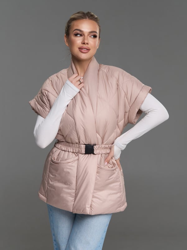 Жилетки ISSA PLUS SA-685  XL бежевий