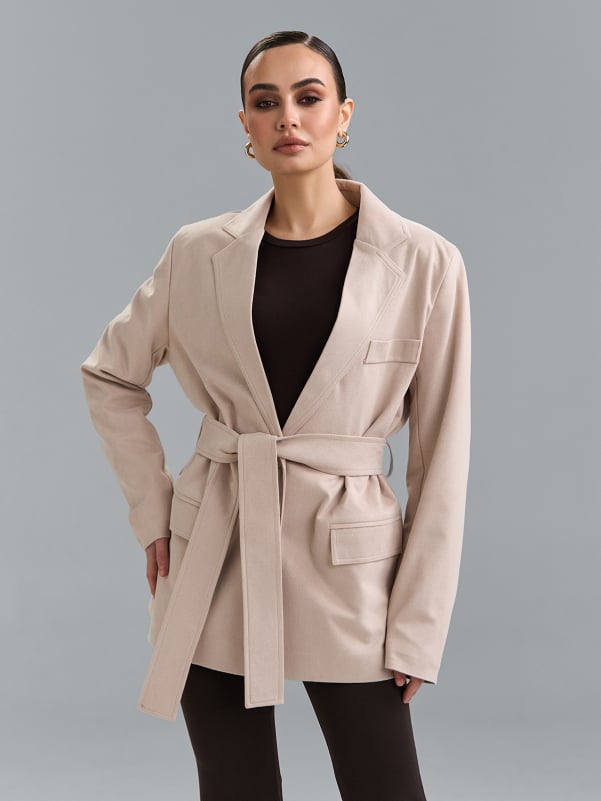 Піджаки ISSA PLUS SA-695  XL бежевий
