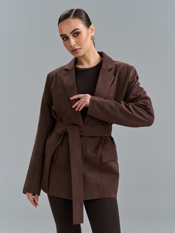 Піджаки ISSA PLUS SA-695  XL темно-коричневий