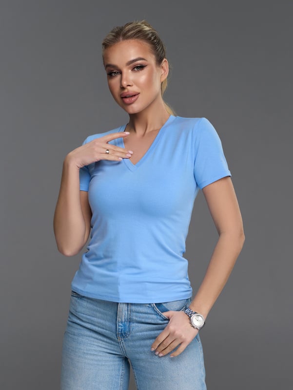 Футболки ISSA PLUS 15205  XL блакитний