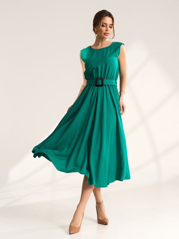 Жіночі сукні ISSA PLUS 15561  XXL зелений
