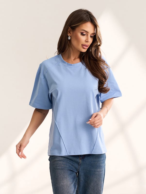 Футболки ISSA PLUS 15626  XXL блакитний