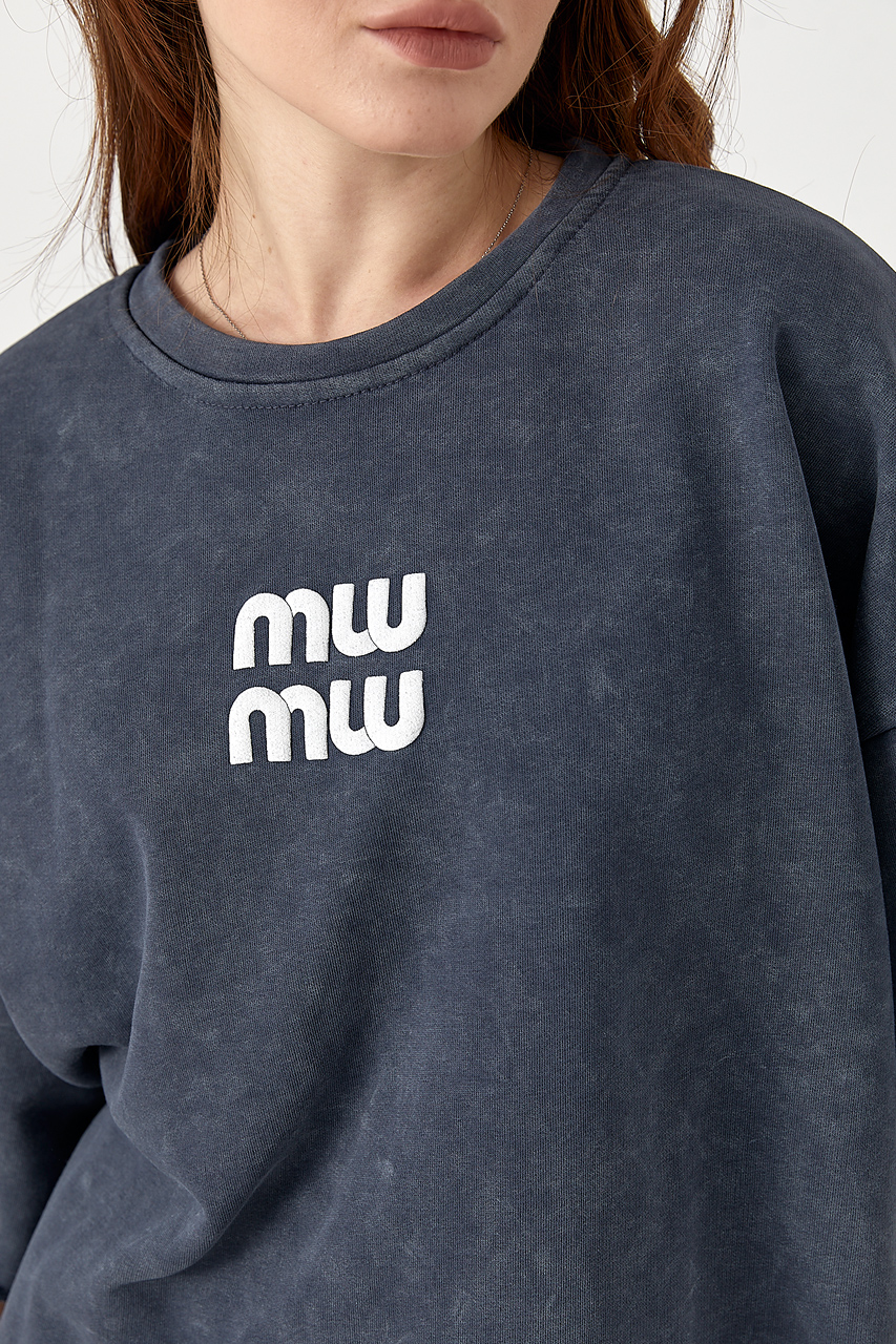 Спортивний костюм Miu Miu із шортами - темно-сірий колір, L 2