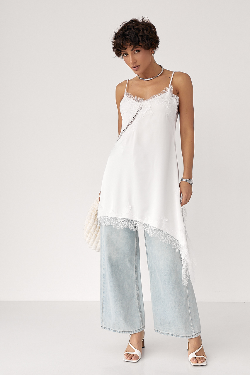 Прямі блакитні джинси Wide leg - блакитний колір, XL 3
