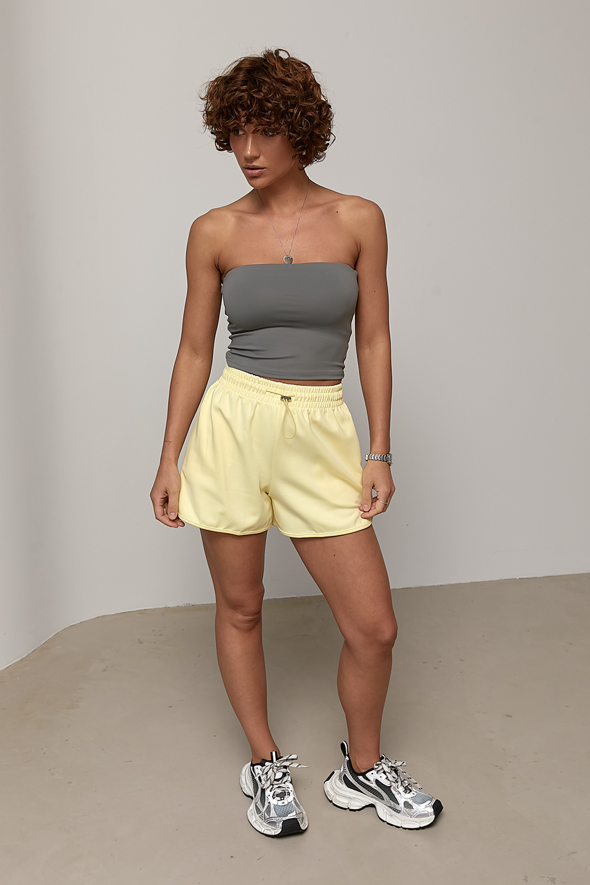 Спортивні шорти з високою посадкою - жовтий колір, ONE SIZE 3