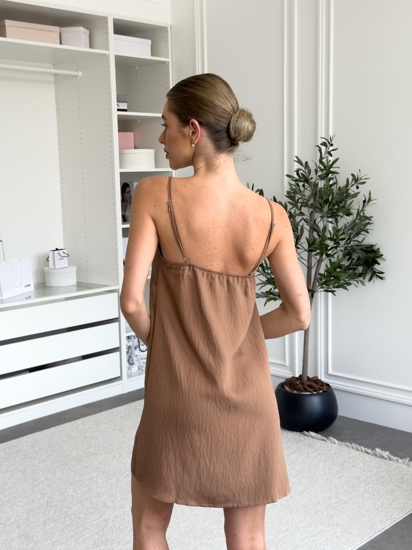 Жіноча сорочка Boho Chic, мокко 1