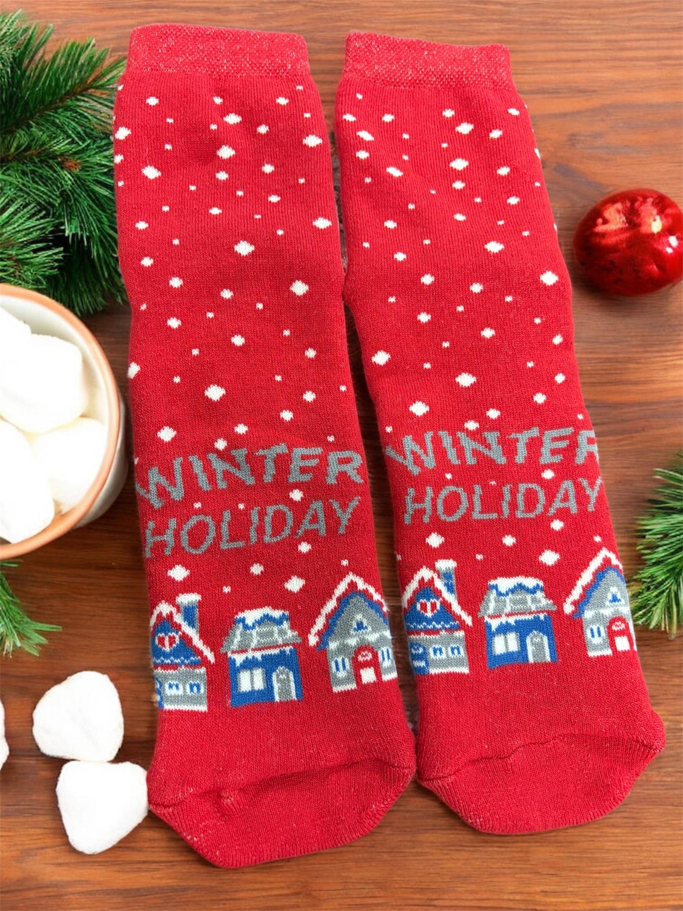 Шкарпетки теплі махрові Winter Holiday 1